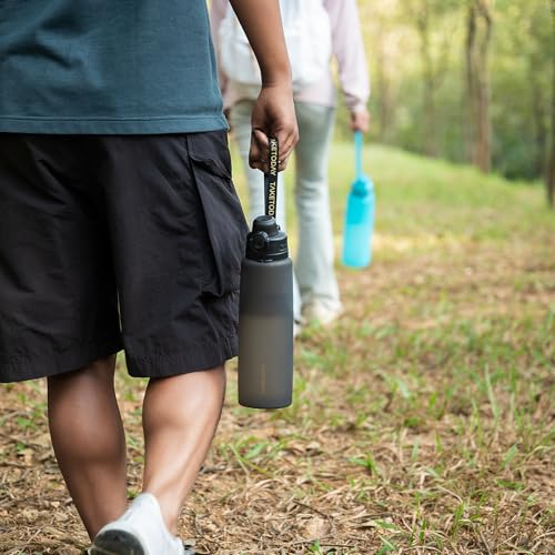 Collapsible 32oz Silicone Water Bottle