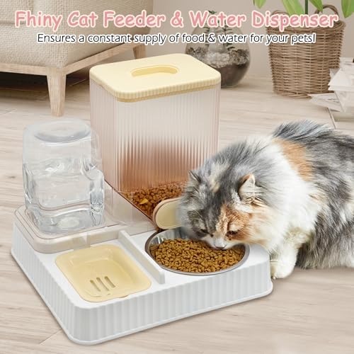 Gravity Cat Feeder & Water Dispenser