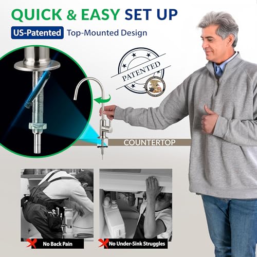 RCS5T Commercial Tankless Reverse Osmosis RO Water Filter System with 1.5