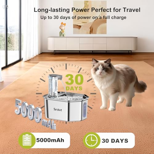 Cat Water Fountain Stainless Steel