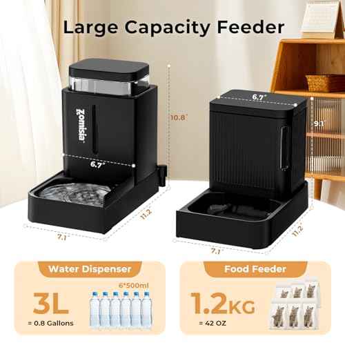 Gravity Cat Feeder and Water Dispenser