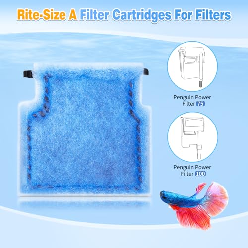 16 Pack Rite Size A Filter Cartridges Compatible with MarineLand