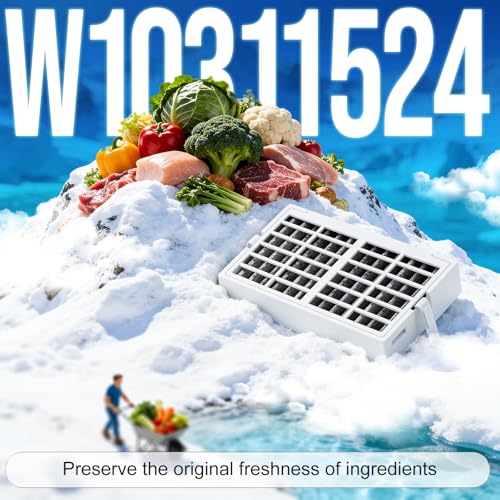 6 Pack W10311524 AIR1 Refrigerator Air Filter Replacement for Whirlpool (6 Count)