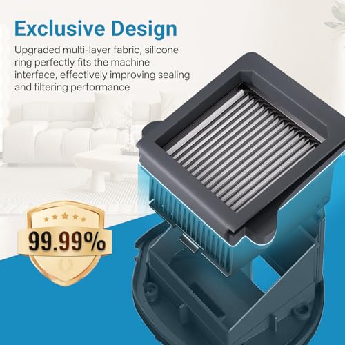 10 Pcs Vacuum Filter Replacement Compatible with Tineco S6 & S9 Mop (10 Count)