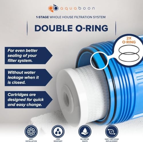 Whole House Water Filter System for Well Water with10x4.5 KDF Heavy Metals Purification Cartrige
