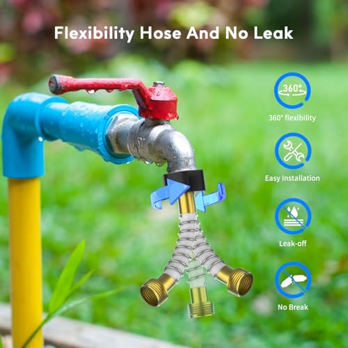 RV Inline Water Filter with 90 Degree Elbow and Flexible Hose (4 Count)