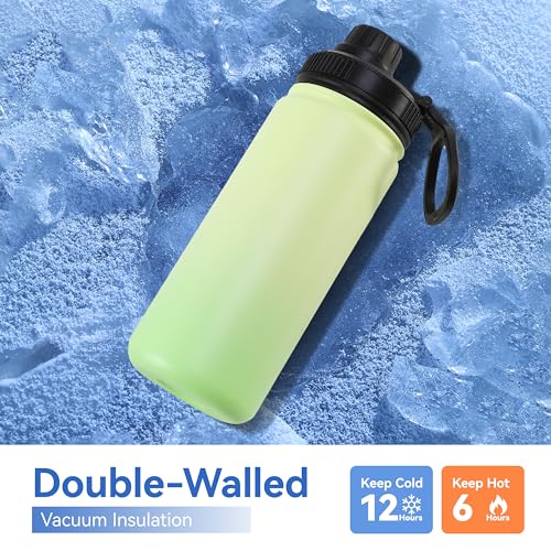 16 oz Kids Water Bottle for School Stainless Steel Double Wall Vacuum Insulated Water Bottle with Straw lids & Spout Lid (4 Count)