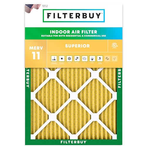 16x22x1 Air Filter MERV 11 Pet & Allergy Defense