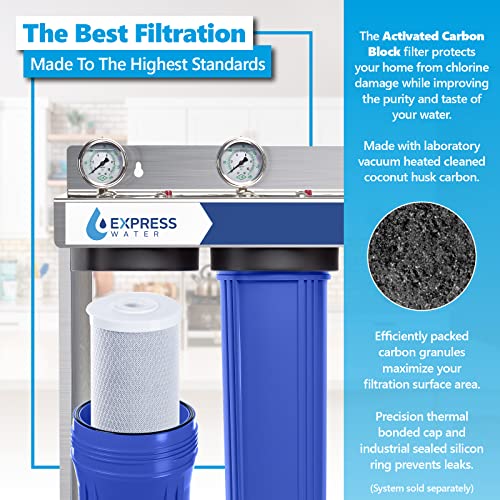 2 Pack Water Filter Activated Carbon Block Replacement Filter (2 Count)