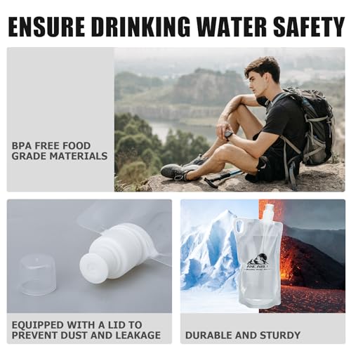 33oz Collapsible Water Bottles (6 Count)