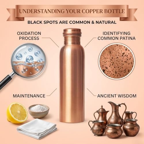 100% Pure Copper Water Bottle