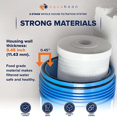 3 Stage Whole House Water Filter System 20 x 4