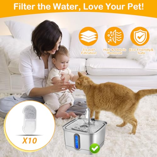 10+10 Pack Replacement Filters Compatible with SEIRMEP 101oz (20 Count)