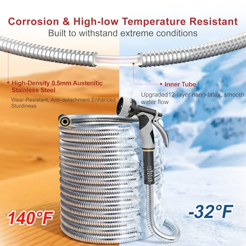 150ft Stainless Steel Garden Hose