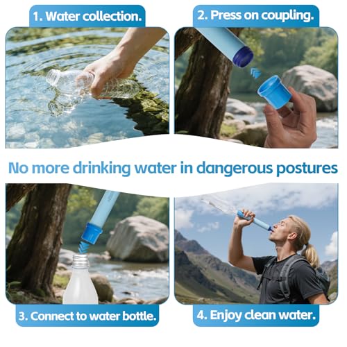 6 Pcs Water Filter Coupling Compatible with LifeStraw (6 Count)
