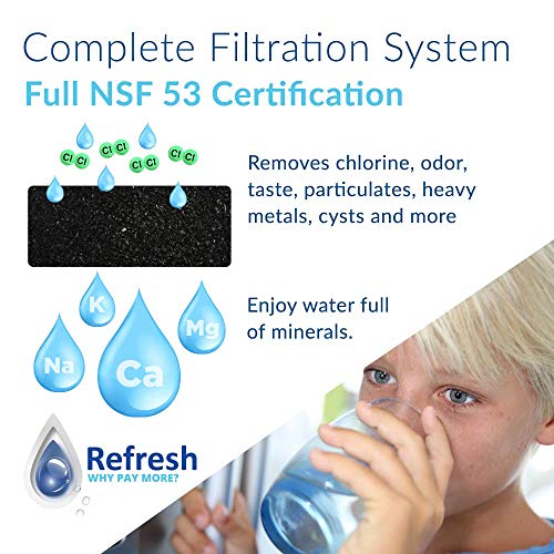 Refresh Refrigerator Water Filter Replacement for GE MWF (3 Count)