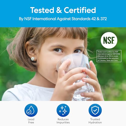 16" 3 Stage Single Housing Replacement Filter for Under Sink Water Filtration System Models