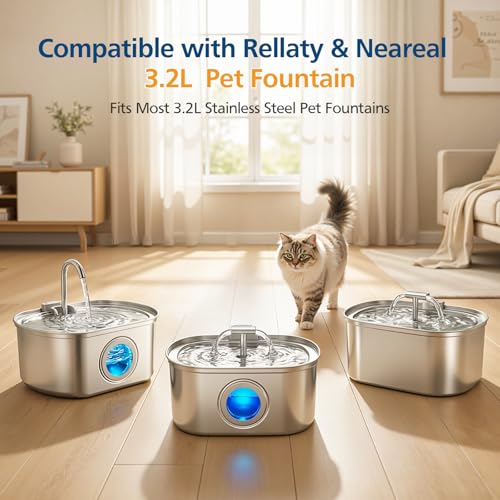 20 Pack Cat Fountain Replacement Filters for 108oz (20 Count)