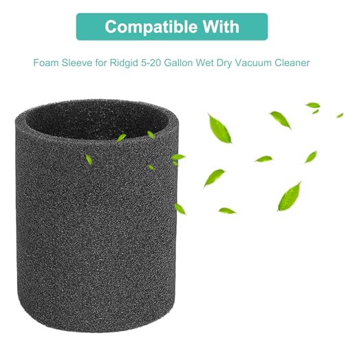 VF6000 5 Layer Replacement Filters for Ridgid Shop Vac Wet Dry Vacs (6 Count)