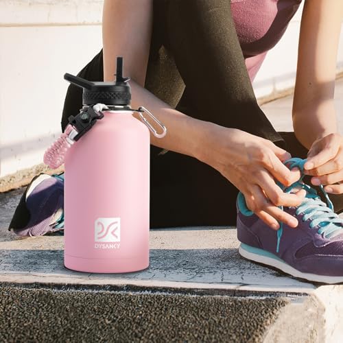 Insulated Water Bottle with Portable Carrier Bag for Outdoor 64 oz