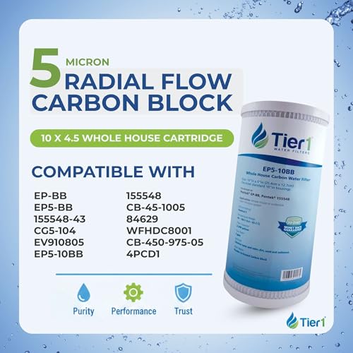 5 Micron 4.5" × 10" Carbon Block Water Filter
