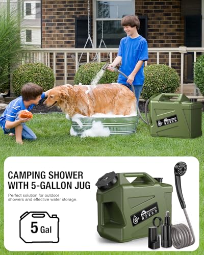Portable Camping Shower with Water Jug 5