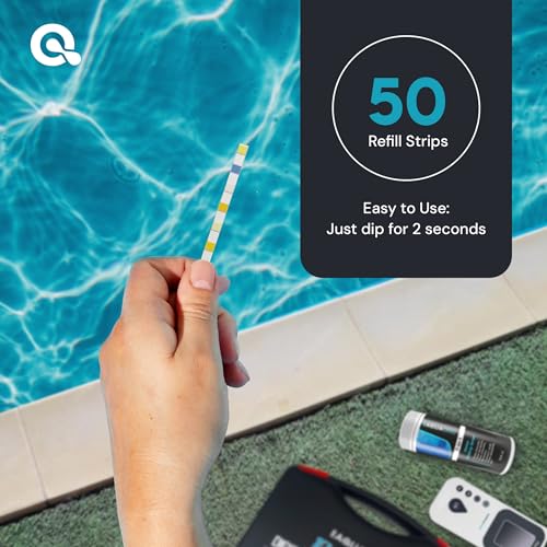 AquaDoc 7-in-1 Pool, Spa & Hot Tub Test Strips - 50 pH Strips (50 Count)
