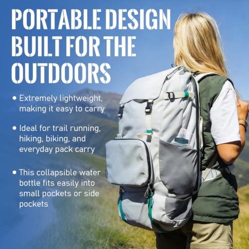 Collapsible Water Bottle with Filter for Travel Hiking Camping 700ML