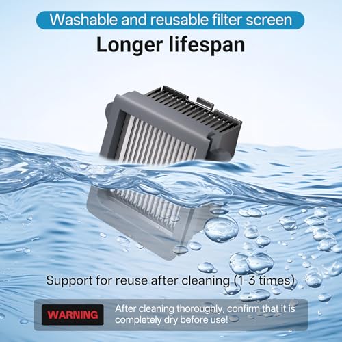 10 Pcs Vacuum Filter Replacement Compatible with Tineco S6 & S9 Mop (10 Count)