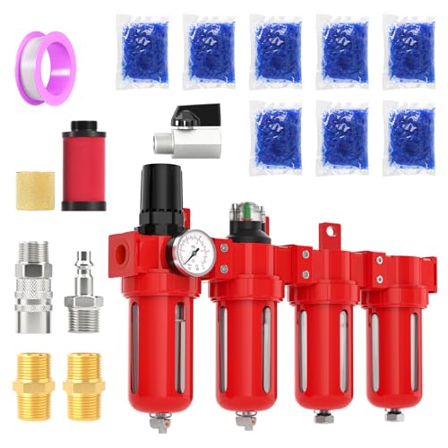 MEANLIN 1 2" NPT Industrial Grade 4 Stage Aluminum Air Drying System