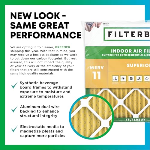 12x36x1 Air Filter MERV 11 Pet & Allergy Defense