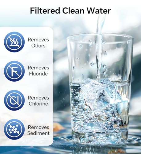 RV Water Filter with Flexible Hose Protector 2 Pack