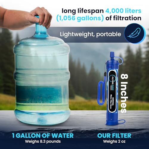 Filters Clean Survival Water Filter Straw (2 Count)