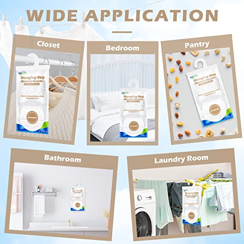 8 Pack Moisture Absorber Hanging Bags (8 Count)