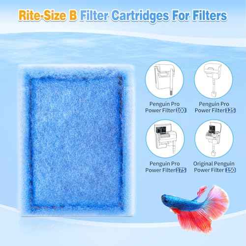 32 Pack Rite Size B Filter Cartridges Compatible with MarineLand