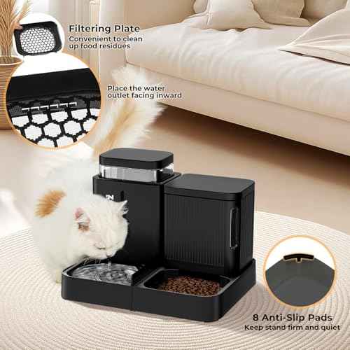 Gravity Cat Feeder and Water Dispenser