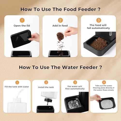 Gravity Cat Feeder and Water Dispenser