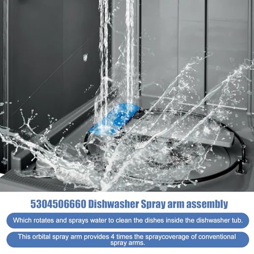 Upgraded 5304506660 Dishwashers Lower Wash Arm Assembly for 5304496886