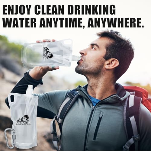 33oz Collapsible Water Bottles (6 Count)
