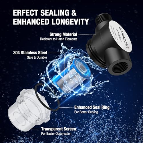 RV Water Pump Strainer Filter