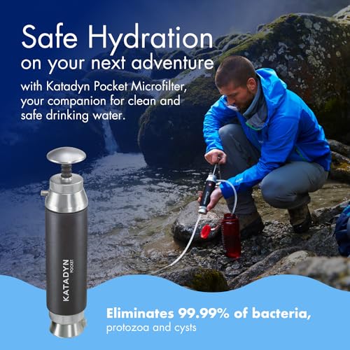 Pocket Ceramic Hand Pump Water Filter for Emergency & Survival