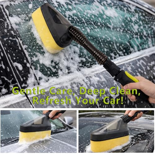 Magnetic Attachment Cleaning Kit for Portable Pressure Washers Includes Foam Sponge Head