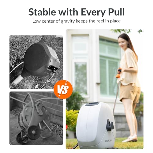 Ground Mounted Retractable Heavy Duty Hose Reel