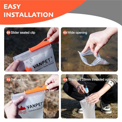 2L Water Bag Compatible with Sawyer Squeeze