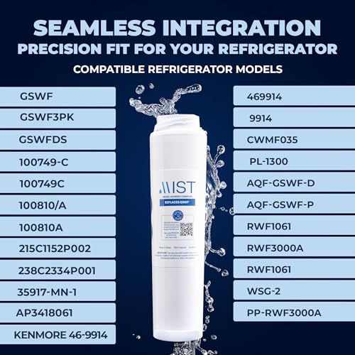 GSWF Water Filter Replacement Compatible with GE Models