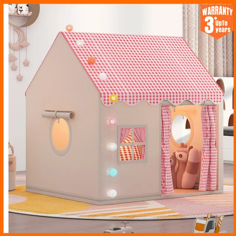 Children Play Tent Princess Castle House Child Room Cartoon Indoor Outdoor Playhouse Folding Decor Tent Toy Christmas Gift Girls